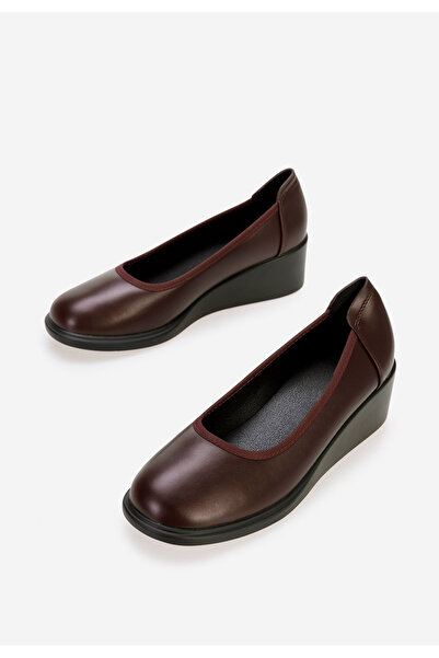 B T Shoes Brown Coranda platform shoes