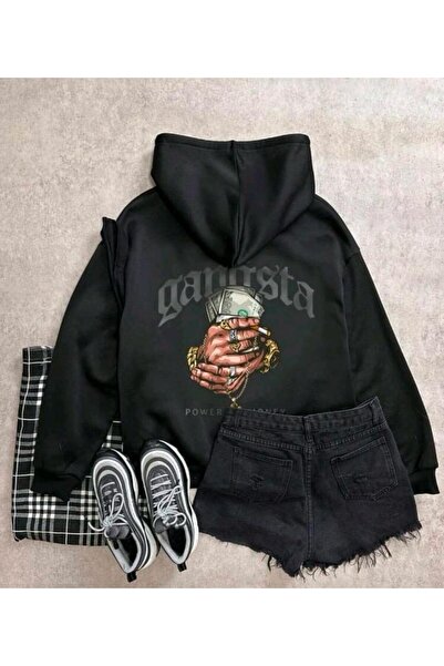 Elvino Street Wear Style Gangstar printed γυναικεία/ανδρικά unisex oversize μ...