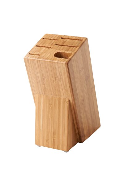IKEA HYVLA Knife block, bamboo