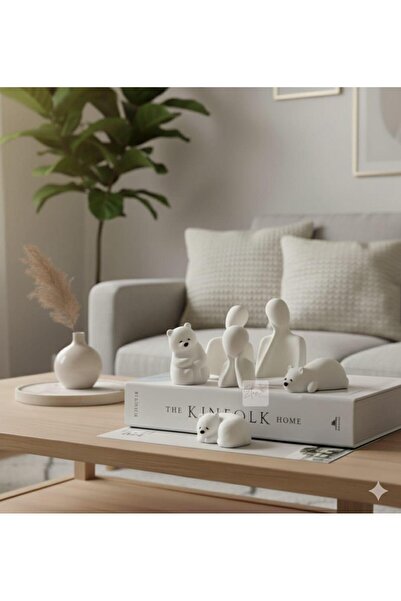 Decorative Triple Polar Bear Set And Family Set