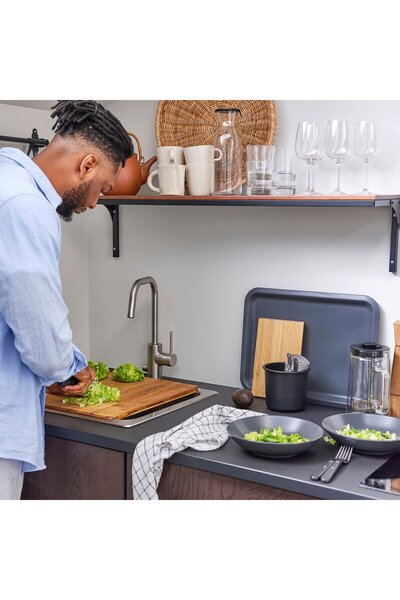 IKEA NORRSJÖN Chopping board, oak, 44 x 42 cm