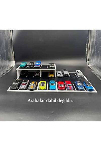 3D Atelier 1:64 Ölçekli Arabalar İçin Katlı Otopark Garaj