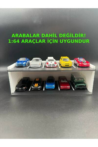 3D Atelier حامل مرآب لوقوف السيارات بطبقتين بمقياس 1:64