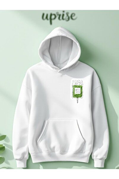 Vordevia سويت شيرت قطني كبير الحجم مطبوع عليه ماتشا بثلاث خيوط