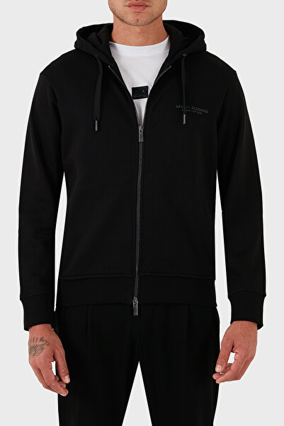 Armani Exchange Logo Printed Stretch Cotton Regular Fit Hooded Sweat Men's Sweat Xm001293 Af20934