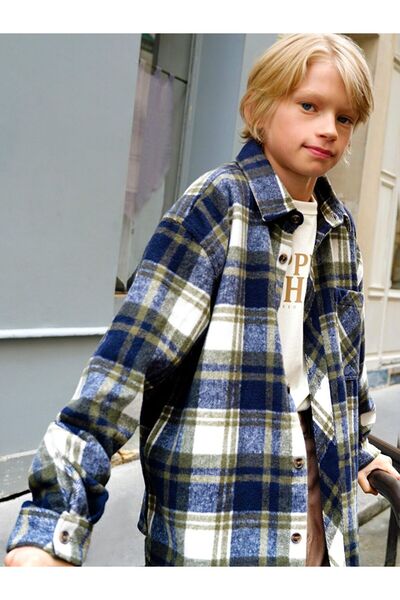 LC Waikiki Sparkling Choices from Shining Store |   Plaid Long Sleeve Boys Shirt