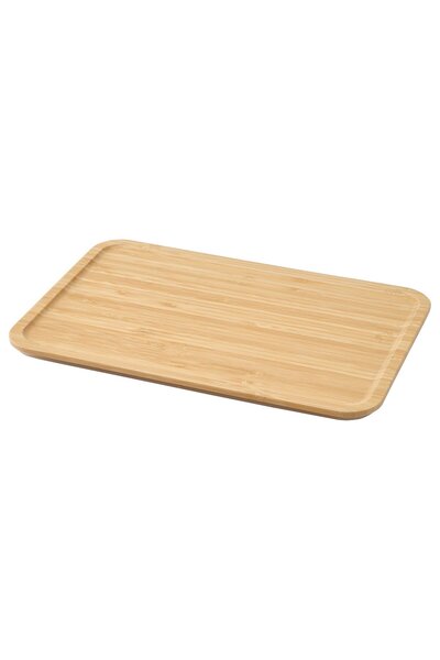 IKEA 365+ Lid, large rectangular/bamboo, 32 x 21 cm