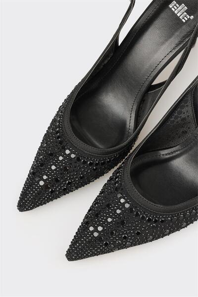 Elle Shoes Siyah Kadın Topuklu Ayakkabı