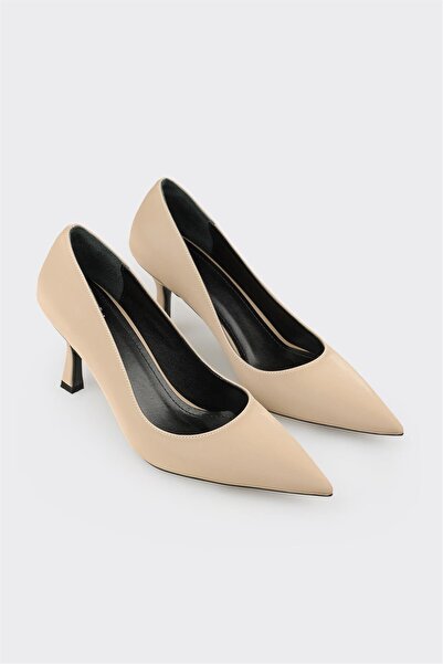 Elle Shoes Bej Kadın Stiletto
