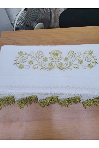 Firdevs moda çeyiz Çeyizlik İğne Oyalı Kadife Havlu