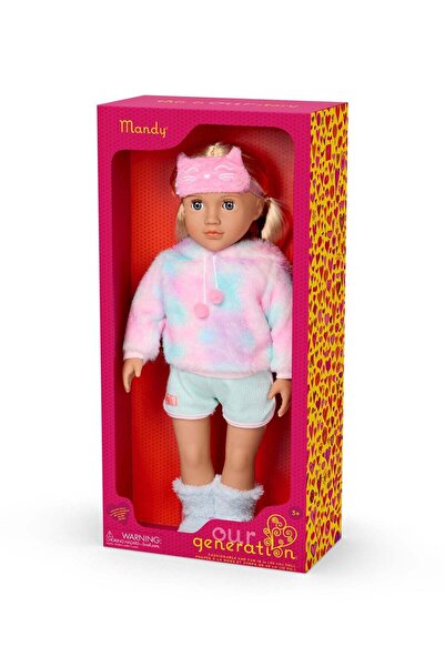 Our Generation Doll With Cat Pajama Mandy
