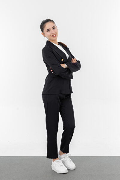 Jannock Girl's Special Occasion Suit 3-Piece Combination Blazer Pants Chiffon Shirt