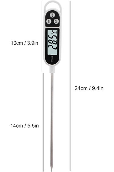 erorex Digital Temperature Gauge, -50°C To 300°C Range, For Brewing, Laboratory And Food Storage