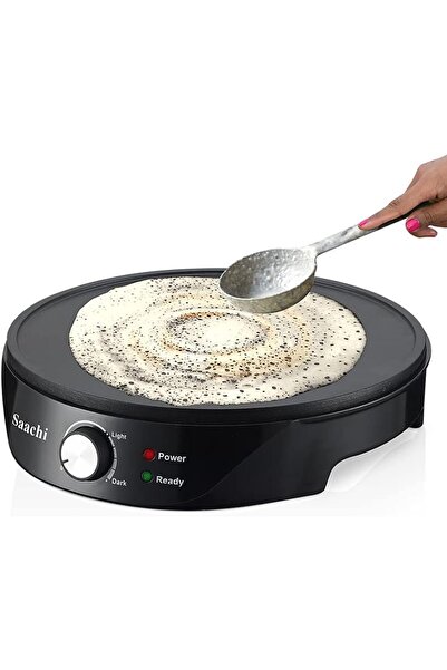 erorex Nl-Cm-1863 Multi Use Crepe & Chip Maker, 30 Cm Diameter, Non-Stick Surface, Temperature Control,