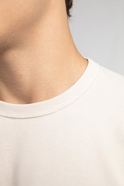 Lee Cooper Jordy Men's O Neck Sweatshirt Beige