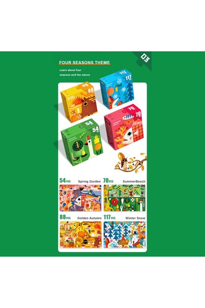 Mideer 4 in 1 Puzzle - Seasons