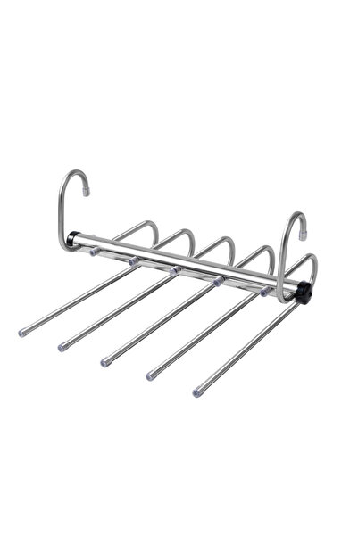 Choice علاقة بنطلونات من الفولاذ المقاوم للصدأ مكونة من 5 طبقات، منظمات خزانة...