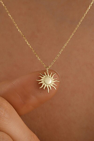 KILIÇOĞLU Altın Güneş Kolye