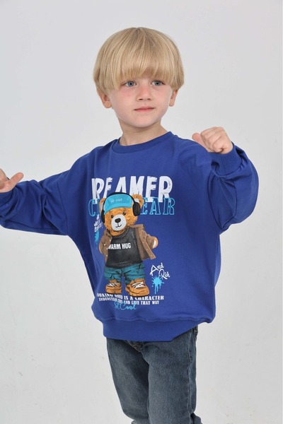 Toontoy Băiatul Dreamer Bear cu imprimeu Swea tricou