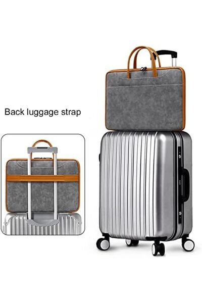 Generic Laptop Bag Carry Case 13 13.3 14 Inch, Leather fabric Waterproof Computer Sleeve Cover for Macbook A