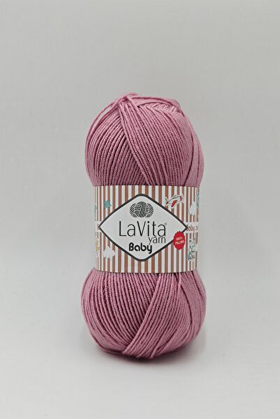 LaVita Yarn Прежда за плетене на бебешки дрехи 100% акрил, против пилинг, 100...