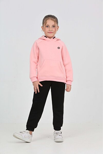 Toontoy Girl's Garni Embroidered Tracksuit Set