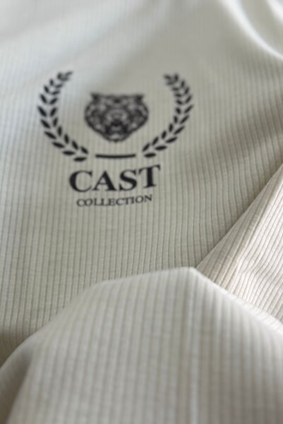 NO 601 Men's Ribbed Soft Oversize Cast Collection Printed Tshirt