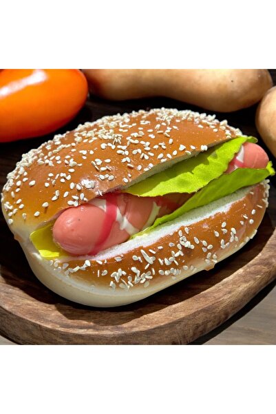 Lilac Home Yapay Dekoratif Gerçekçi Sosisli Sandviç