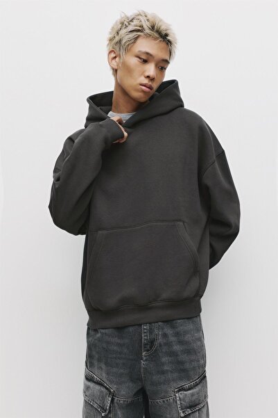 Pull & Bear Bol kesim kapüşonlu sweatshirt