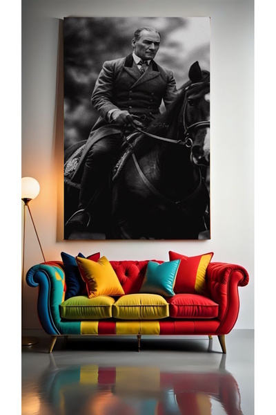 özkacar ATATURK PORTRAIT XXXI Tablou pe pânză pentru decorarea casei, perete,...