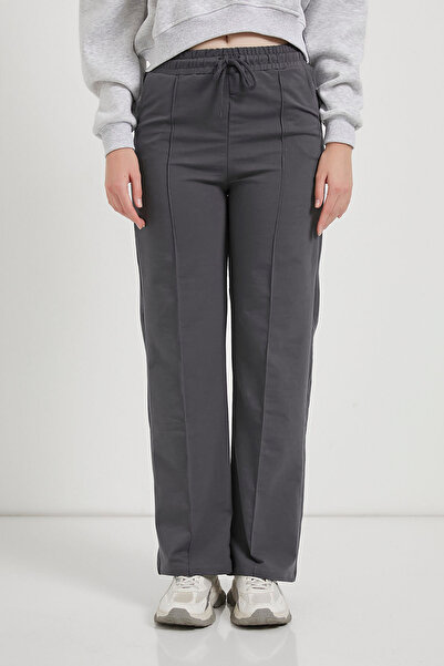 Arma Life Women's Green Waist Elasticated Casual Smoked Sweatpants