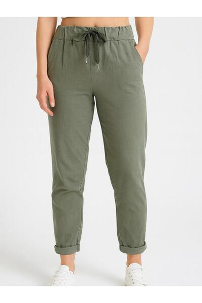 Butik İtalyan Likralı Pantolon - HAKİ