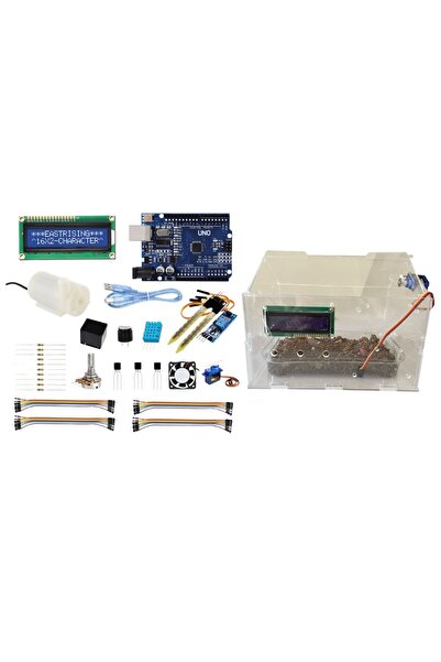 Fapatech Arduino Tabanlı Akıllı Sera Pleksi Montaj Proje Seti - Pleksi Stem Elektronik Öğrenme Kiti