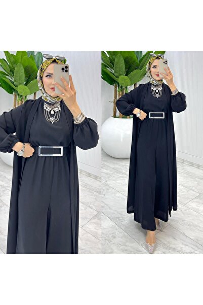 MB MODABERARDİ Kadın Tulumlu Abaya Takımı