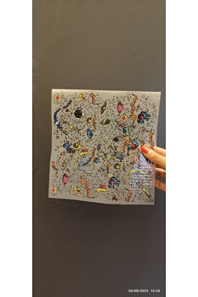 Gönülden Tasarım DESIGN DE TRANSFER DE ȚESUT CU ADHESIV FERĂTĂ BRĂȚĂRI 20X19 CM