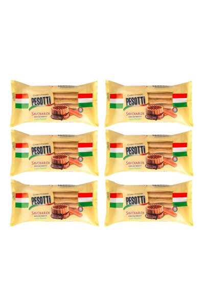 PESOTTİ بسكويت لسان القطط 200 جرام × 6 قطع