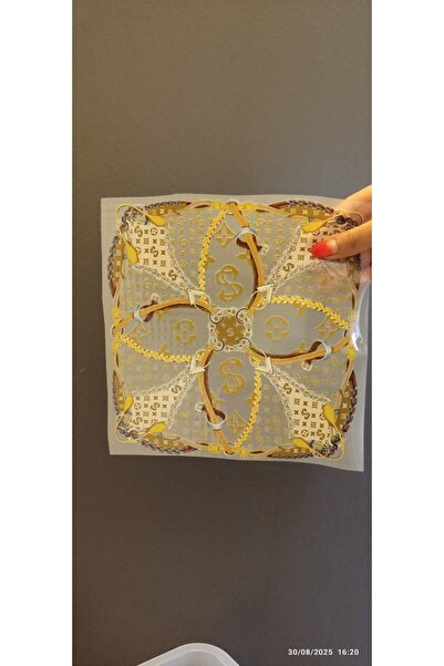 Gönülden Tasarım Imprimare cu transfer floral cu călcat Arma 20x20 Cm