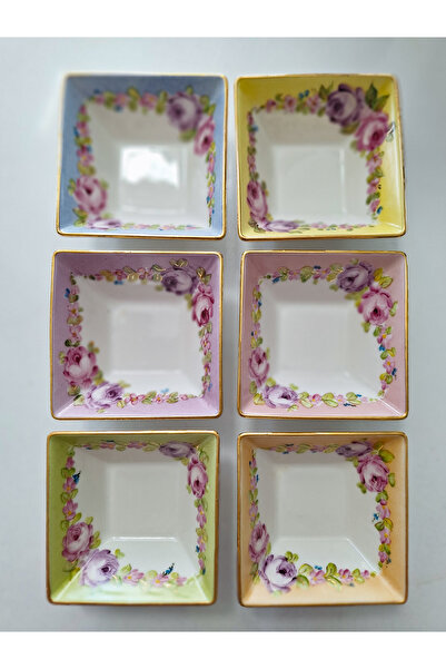 Home 6'Lı El Dekor Mini İkramlık/ Lokumluk (7×7cm)