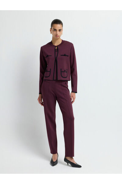adL Önü Düğmeli Triko Pantolon