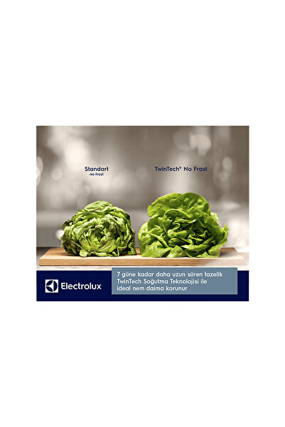 Electrolux LNT7MD58X D Enerji Sınıfı 588 L TwinTech No-Frost Alttan Donduruculu Buzdolabı Inox