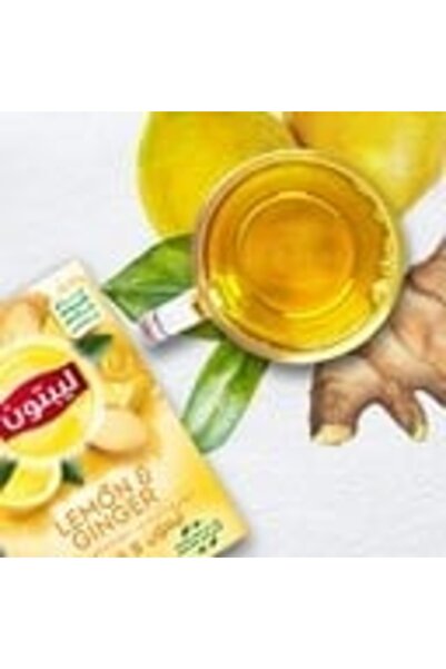 Lipton Lemon Ginger Herbal Infusion Tea 20 Teabags Naturally Caffeine Free Soothing Citrus Spice