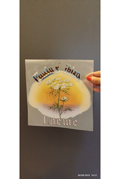 Gönülden Tasarım Imprimare cu transfer de flori de apus de soare, care se lip...