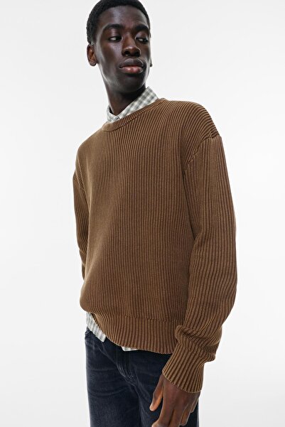Pull & Bear Acid wash knit sweater
