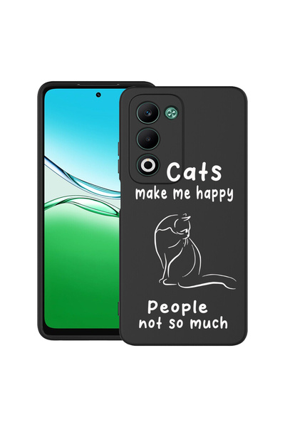 bestcase Αντικραδασμική θήκη για OPPO A5 με σχέδιο Γάτες και Άνθρωποι, 204367...