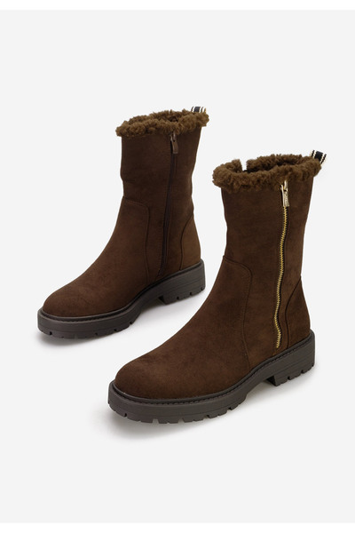 B T Shoes Γυναικείες Μπότες Midna καφε