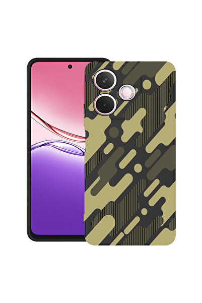 bestcase Αντικραδασμική θήκη για OPPO A5 Pro 5G με σχέδιο πράσινο καμουφλάζ, ...