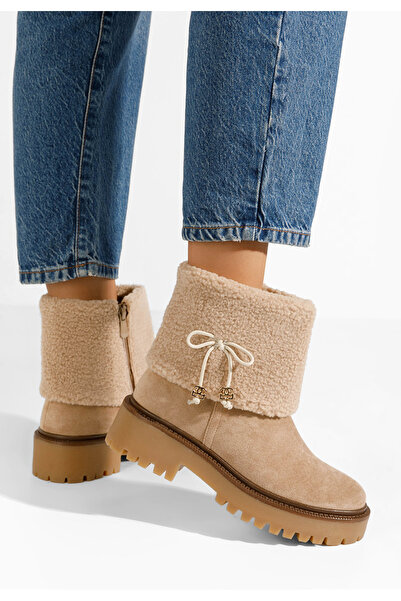 B T Shoes Γυναικεία μποτάκια Glennis χακι