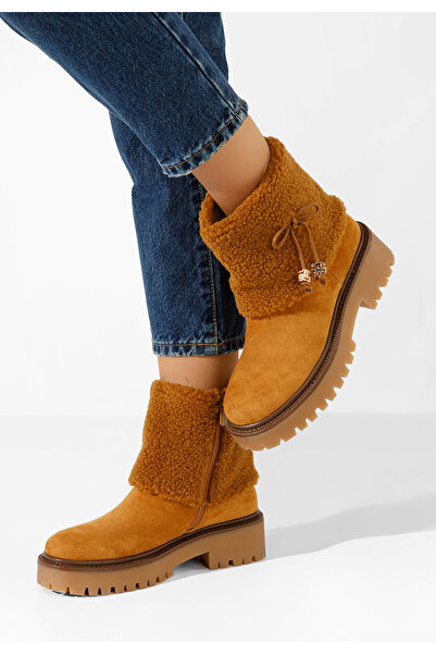 B T Shoes Γυναικεία μποτάκια Sheina ταμπά