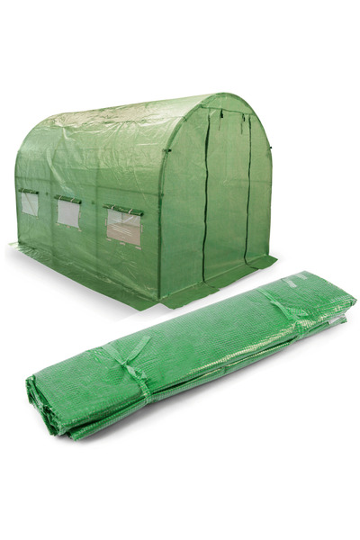 DacEnergy Folie protectie solar de gradina , folie PE 140g/m2, 6 ferestre cu ...