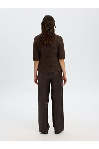 Selected Femme Strickoberteil Wollmix